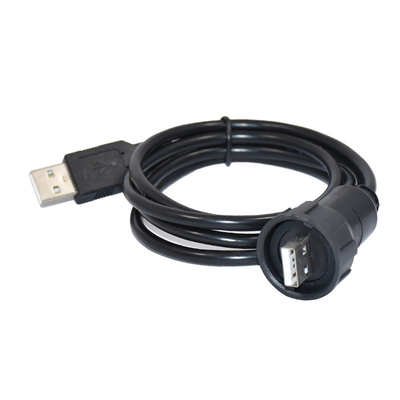 1.5A στεγανοποιήστε την επιτροπή τοποθετεί το αρσενικό συνδετήρων IP67 USB2.0 στη θηλυκή συνέλευση 1M καλωδίων